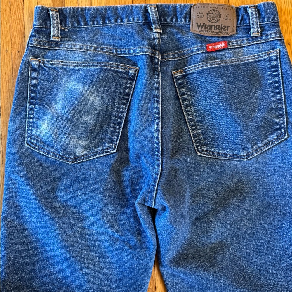 Wrangler Jeans Mens 32x32 Blue Denim Cowboy Cut Original Fit Straight Leg